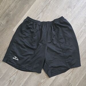 Score black pull on soccer shorts size XL